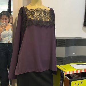 Purple and black XL long sleeve top